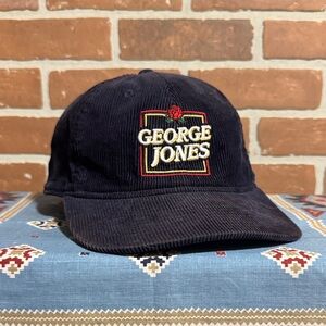 George Jones Navy Corduroy Cap